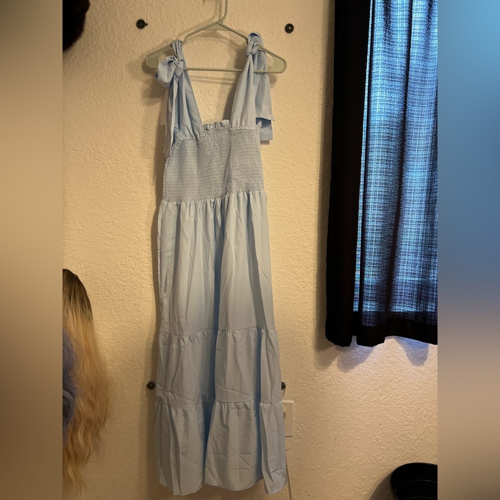Baby blue summer dress